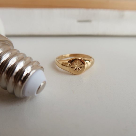 NEW 18K Gold Plated Shooting Star Ring - Picture 2 of 9